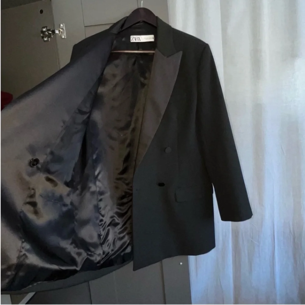 L. ZARA TONAL DOUBLE-BREASTED BLAZER - Picture 10 of 13